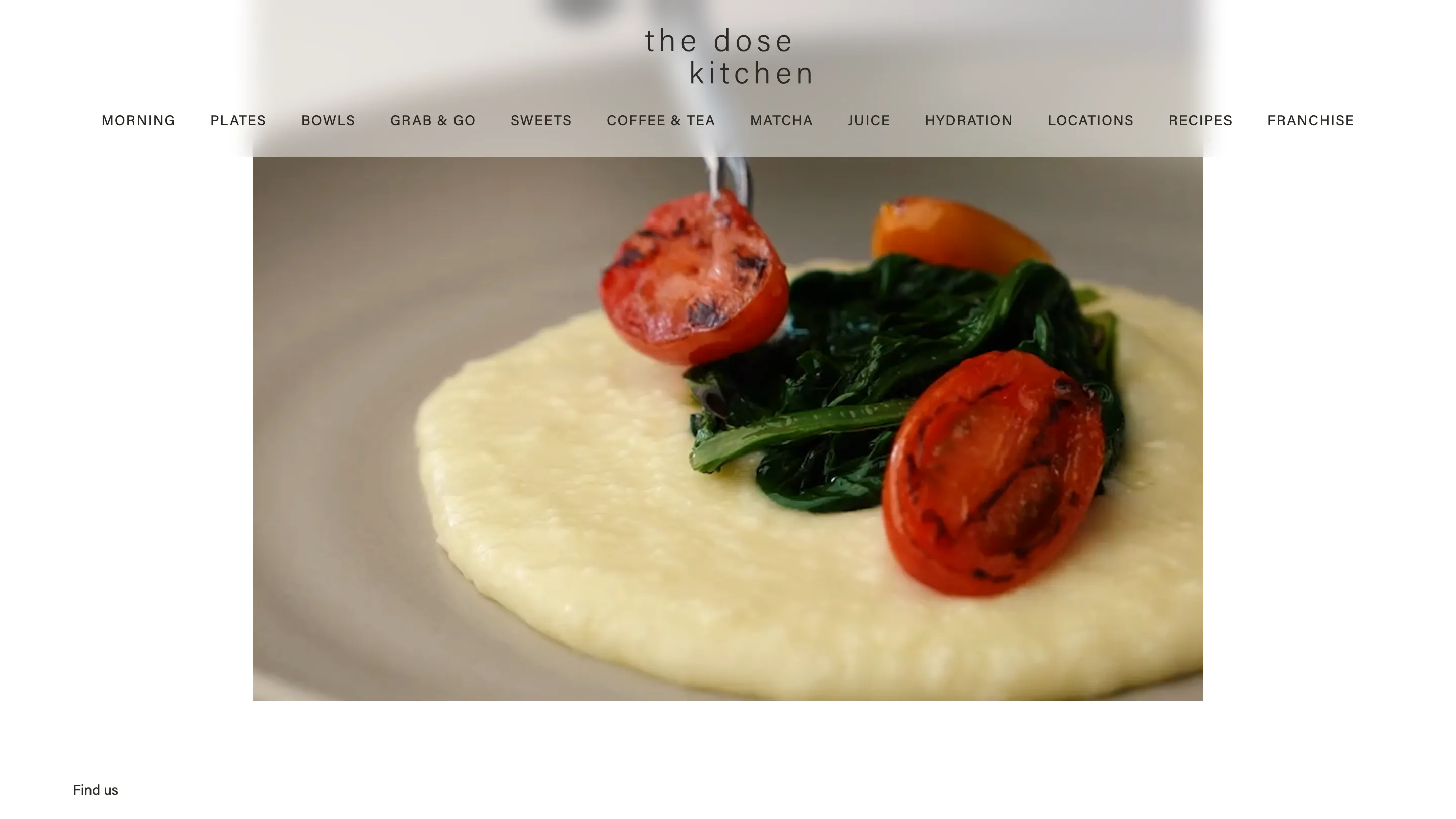 The Dose Kitchen website